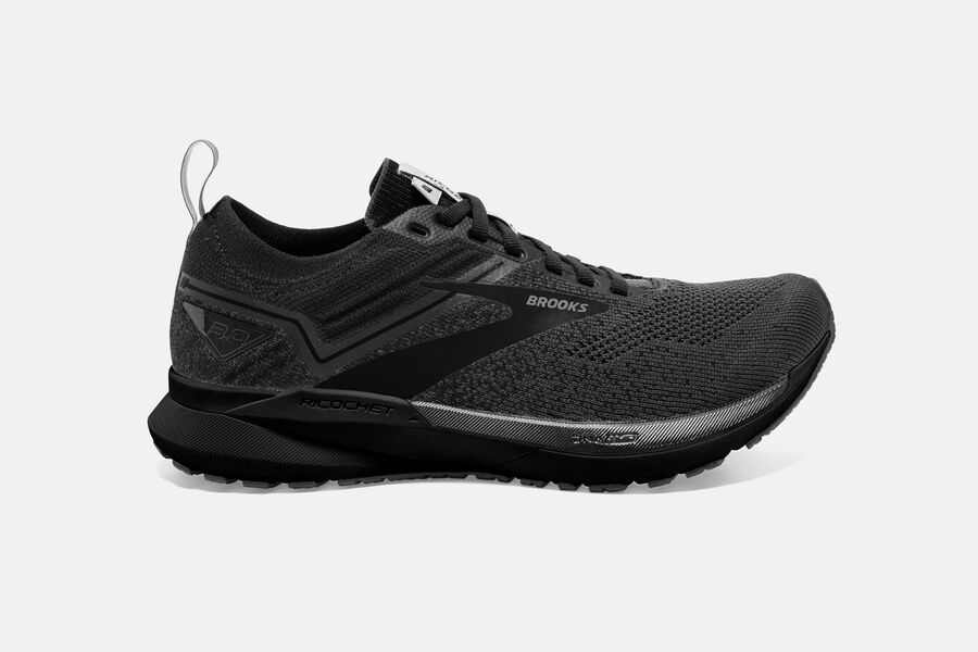 Brooks Ricochet 3 Road Running Shoes Mens Black 809527-OIK